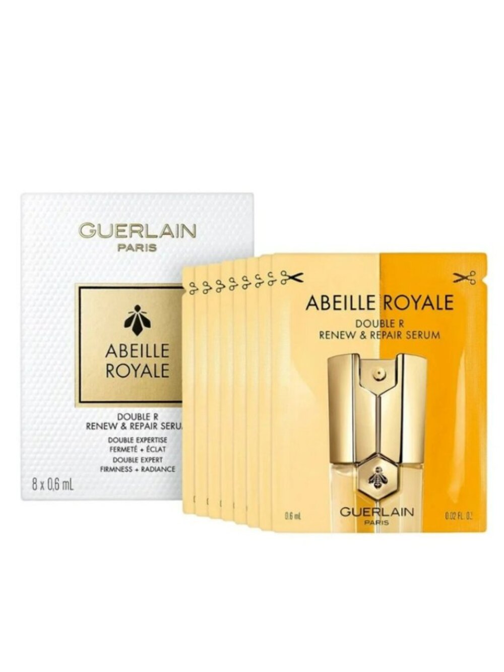 🐝 NEW 🐝 8-Piece GUERLAIN Abeille Royale Double R Serum Sample Set - 4.8 mL